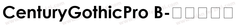 CenturyGothicPro B字体转换